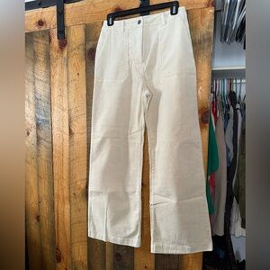 Mystree Cream Wide Leg Pants